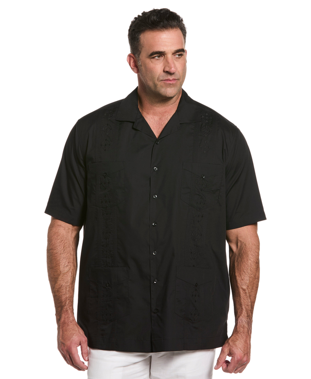 Big & Tall Authentic Embroidered Guayabera Shirt