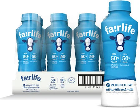 Fairlife UFM Milk 2% Reduced Fat Bottles, 14 fl oz, 12 Pack