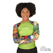 Sticker Bomb Kids Long Sleeve Rash Guard