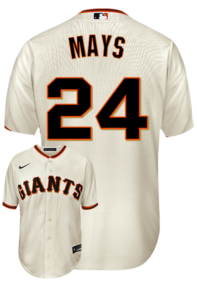 Willie Mays Jersey - San Francisco Giants Replica Adult Home Jersey