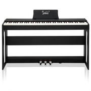 Glarry GDP-104 88-Key Home Fully Weighted Hammer-action Keybed Digital Piano Black White