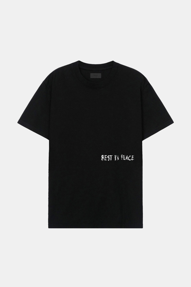 LIAM TEE | BLACK R.I.P. CROSS