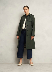 Petite Hallie Shower Resistant Trench Coat