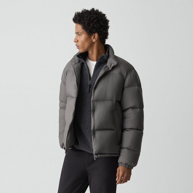 Men’s Motion Down Puffer Jacket in Carbon | Theory