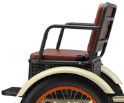 sixthreezero Simple Step Thru Fat Tire Electric Trike Rear Seat