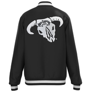 "Bad Company" Black Bomber Jacket w/White Logo (Unisex)