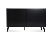 Wide Black Dresser