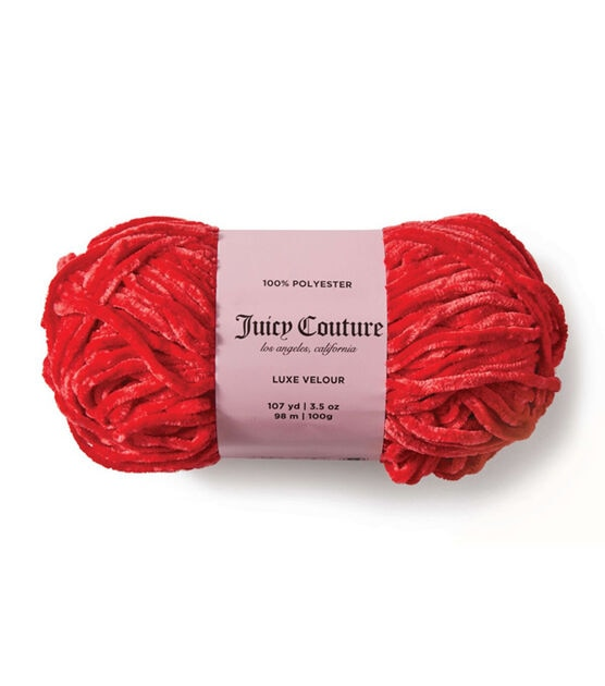 Juicy Couture Luxe Velour 107yds Bulky Polyester Yarn