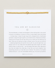 You Are My Sunshine Beaded Icon Bracelet