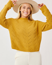 Monroe Sweater: Wood - FINAL SALE