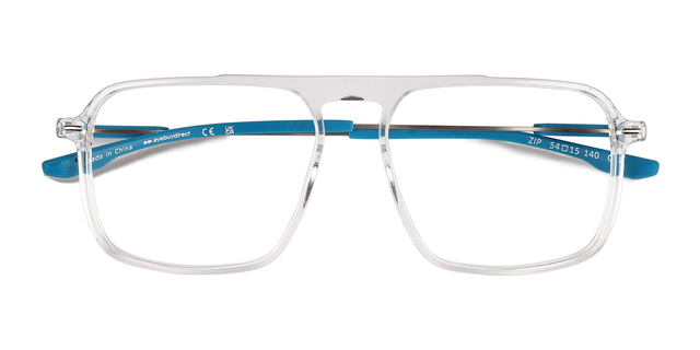 Zip Square Crystal Full Rim Eyeglasses | Eyebuydirect