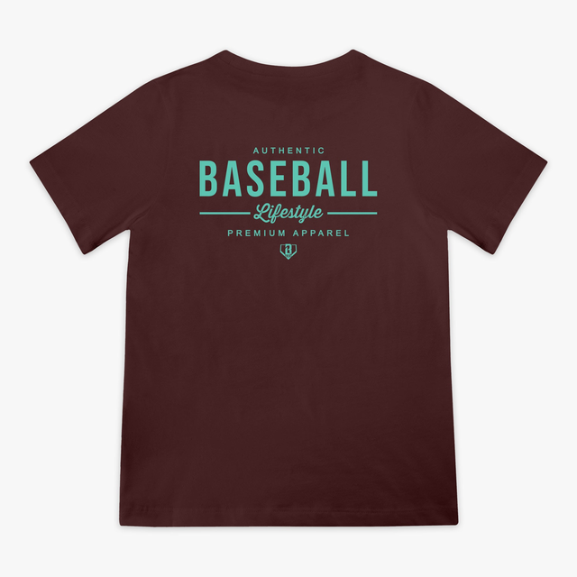 Authentic Youth Tee - Brown/Mint