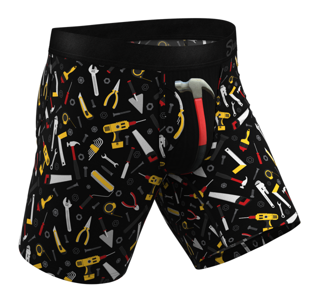 Hammer and Tools Long Leg Ball Hammock® Pouch Boxers With Fly | The Tool Belt