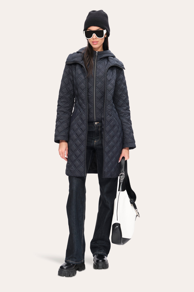Tahari Quilted Puffer Coat