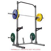 Power Squat Rack w/ Attachments & High Weight Capacity, Olympic Weight Plate Storage, & Swivel Landmine