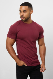 Premium Muscle Fit T-Shirt in Burgundy
