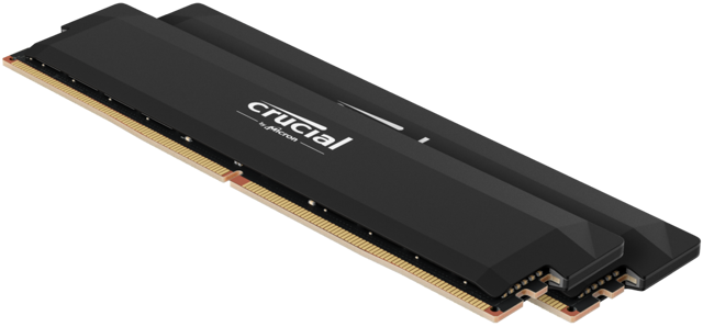 Crucial Pro Overclocking 32GB Kit (2x16GB) DDR5-6000 UDIMM Black | CP2K16G60C36U5B | Crucial.com