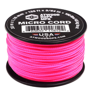 ***1.18 mm (3/64") Micro Cord Hot Pink Made in the USA Nylon/Nylon (125 ft)