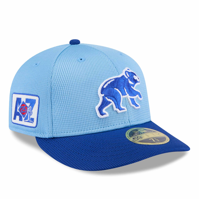 Chicago Cubs New Era 2025 Spring Training Low Profile 59FIFTY with AZ Patch Fitted Cap