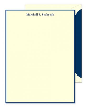 Navy Ivory Lettersheet