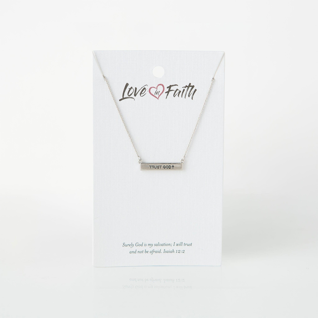 Trust God ID Necklace