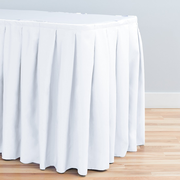 14 ft. Accordion Pleat Polyester Table Skirt (7 Colors)