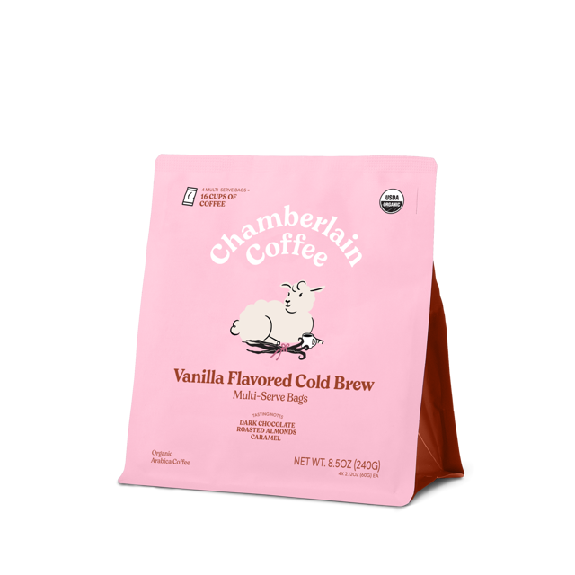 Organic Vanilla Cold Brew Elephant Large Coffee Bags