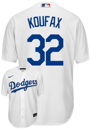 Sandy Koufax Jersey - Dodgers Cooperstown Adult Replica Home Jersey