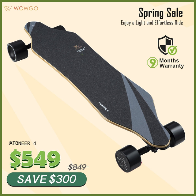 WowGo Pioneer 4 Electric Skateboard & Longboard
