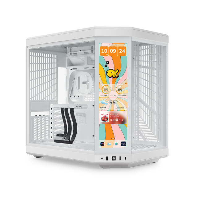 Y70 - Our New PC Case with LCD Screen - Snow White