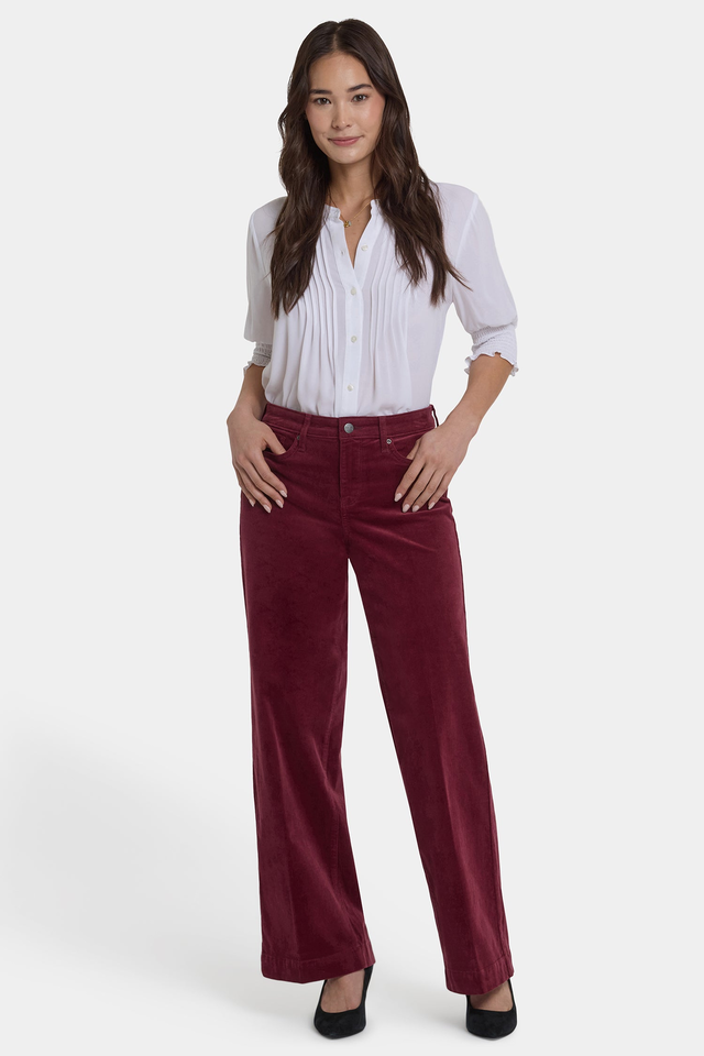 Teresa Wide Leg Pants - Sienna Red