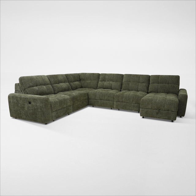 Grayson 6-Piece Power Extendable Sectional with Chaise