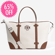 Monogrammed Vintage Weekender