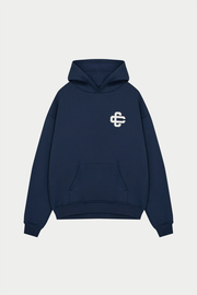 HEAVYWEIGHT EMBLEM APPLIQUE HOODIE - NAVY