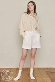 Recycled Poly Pintucked Shorts