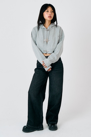 Latch Hardware Cropped Hoodie