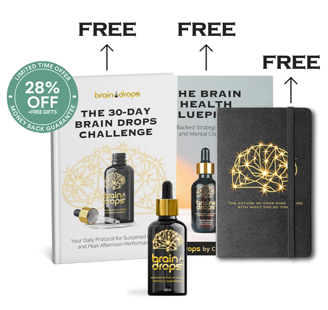 Get 28% OFF Brain Drops + Special Launch Gifts
