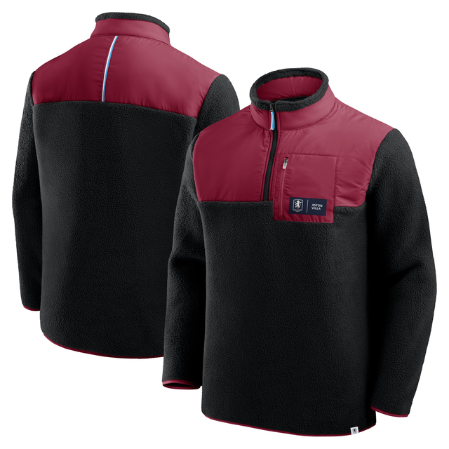 Aston Villa Microfleece Jacket - Black - Mens