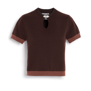 Cashmere top with jewelled details