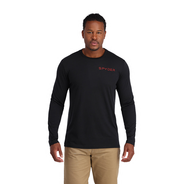 Mens Spyder Logo Tech Shirt - Black (2022)