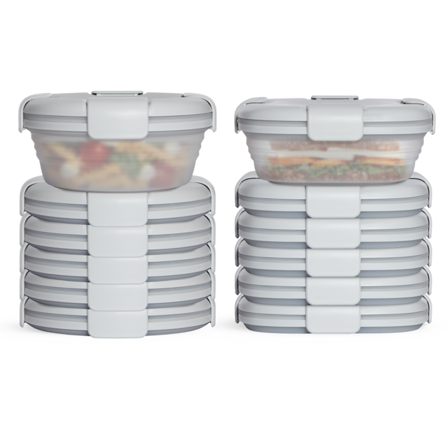 12-Pack Mixed Food Storage Set