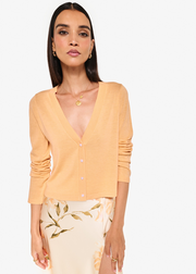 Asti Cardigan Cantaloupe