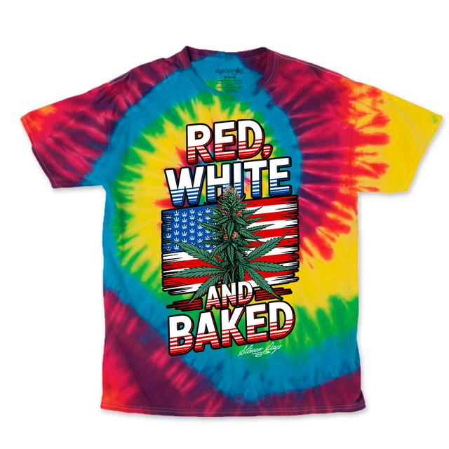 Red White and Baked OG Tie dye