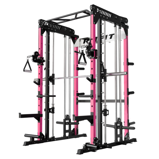 RitFit M1 PRO Multi-Functional Smith Machine with Cable Crossover System and Squat Rack for Home Gym