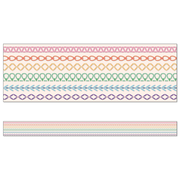 Rainbow Stitched Straight Bulletin Board Borders
