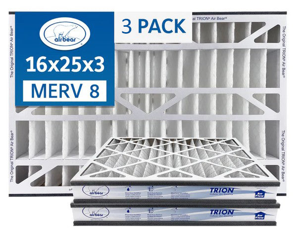 Trion Air Bear 255649-101 - Pleated Air Filter 16"x25"x3" MERV 8