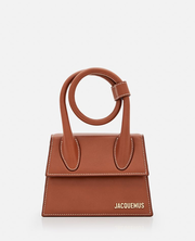 LE CHIQUITO NOEUD LEATHER SHOULDER BAG