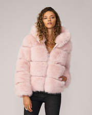 Landau Hooded Fox Faux Fur Jacket