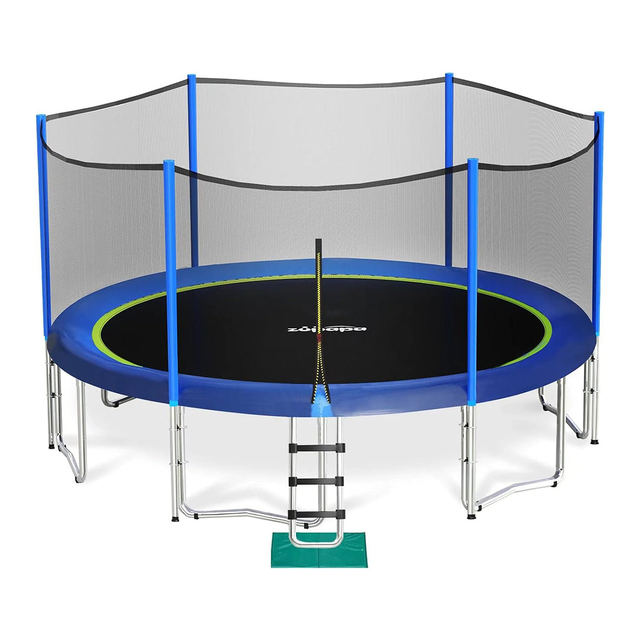 Zupapa 1500LBS Saffun Outdoor Trampoline With Enclosure