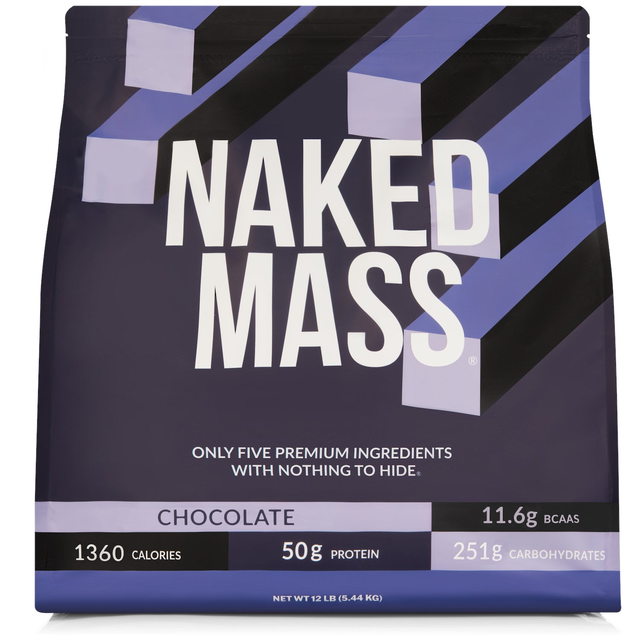 Chocolate Mass Gainer Protein Supplement | Naked Chocolate Mass - 12LB